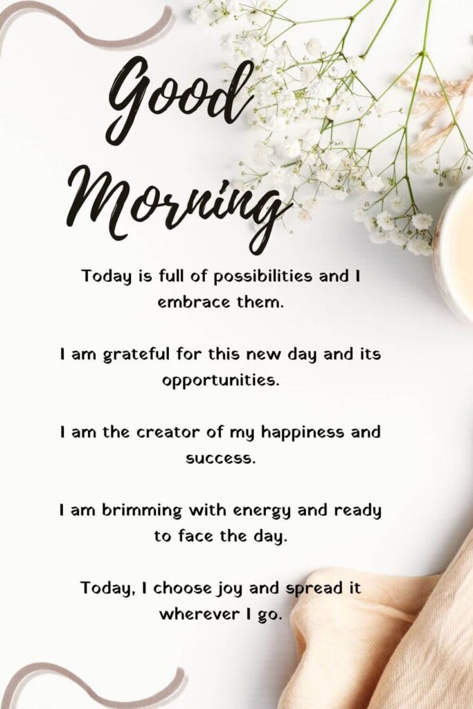 good morning affirmations