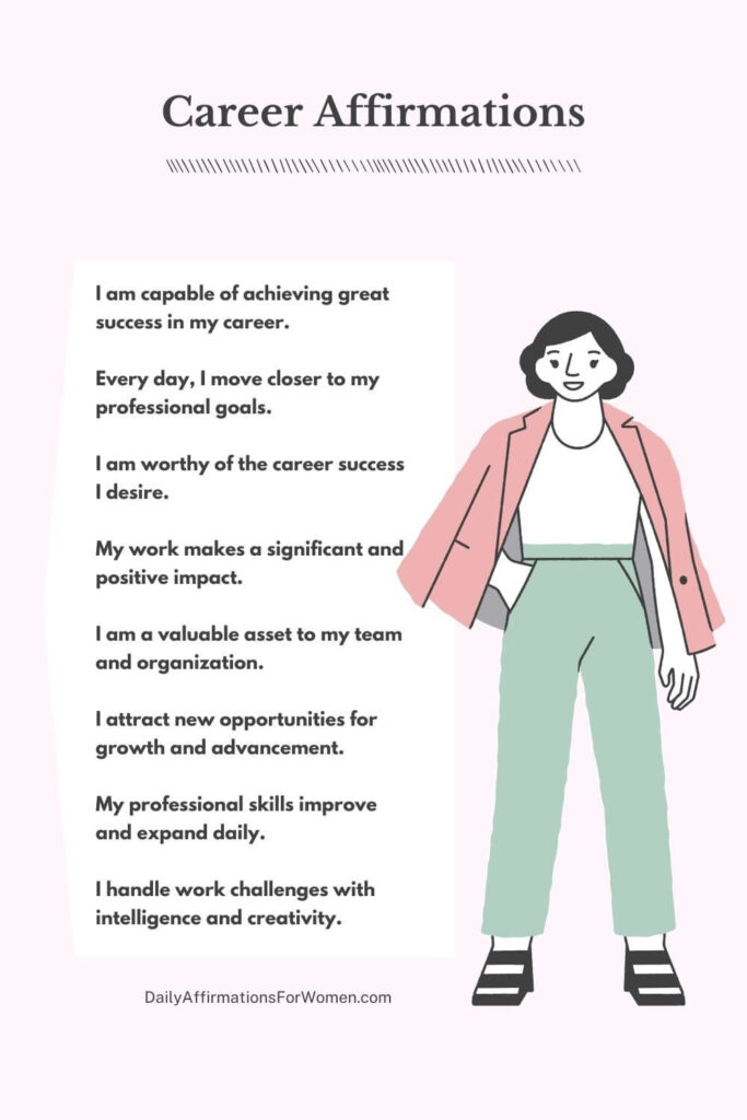 career affirmations poster