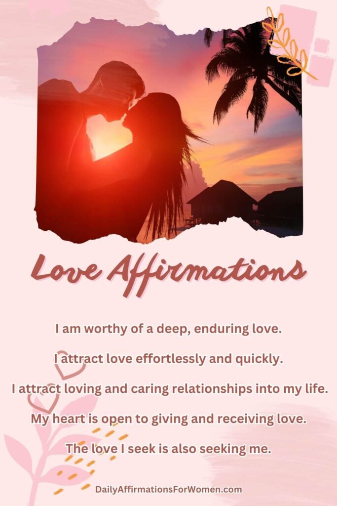 love affirmations poster