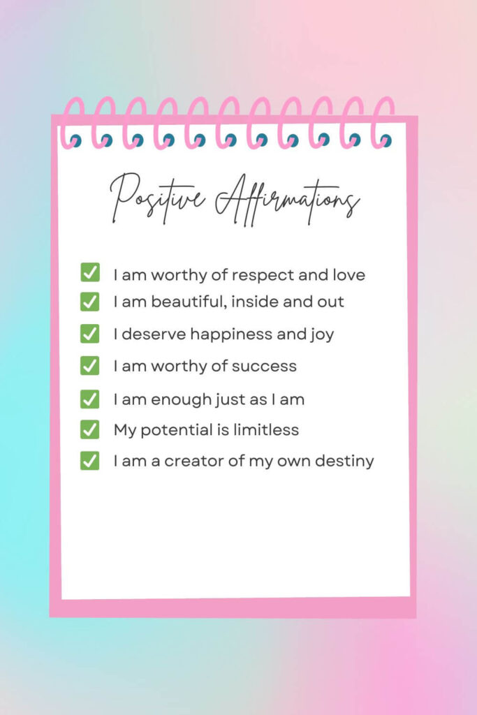 positive affirmations for women poster